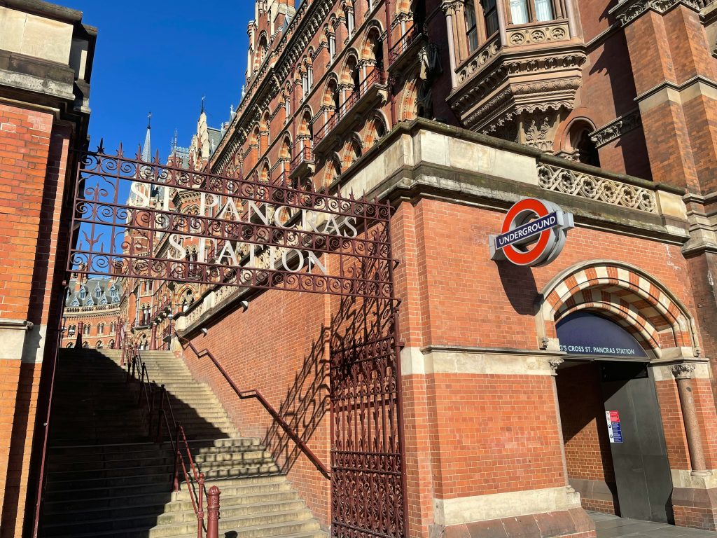 St Pancras Station, best place to stay for a day trip from London