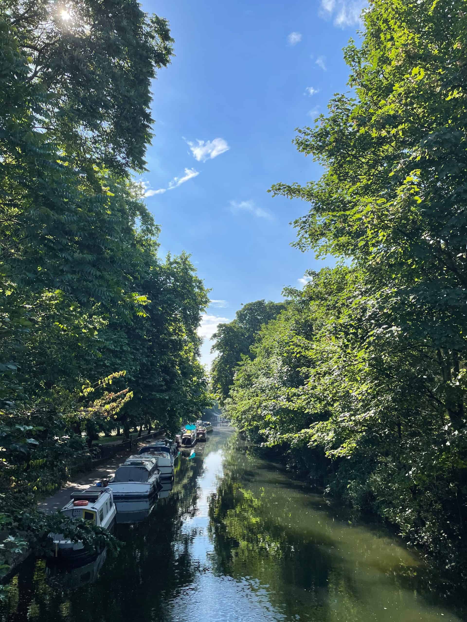 Regents Canal on a summer day