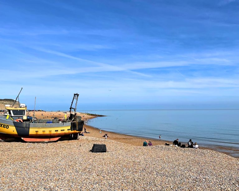 Rock-A-Nore beach in Hastings, East Sussex