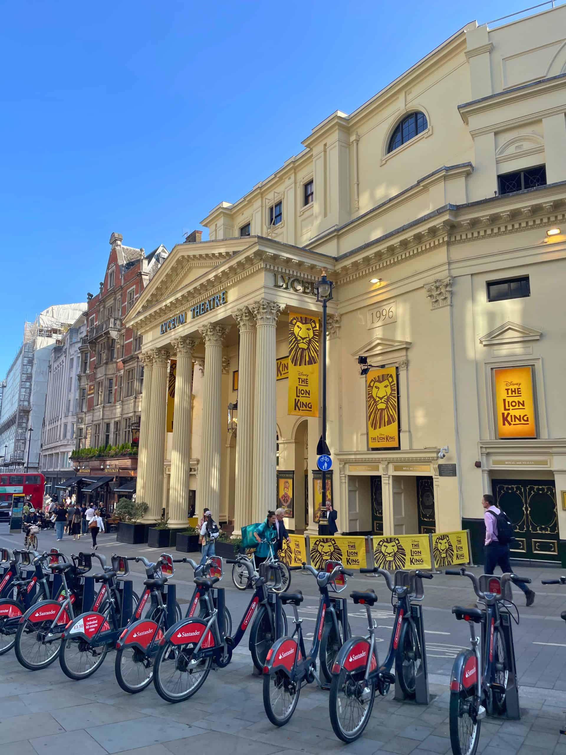 Lyceum Theatre in Covent Garden
