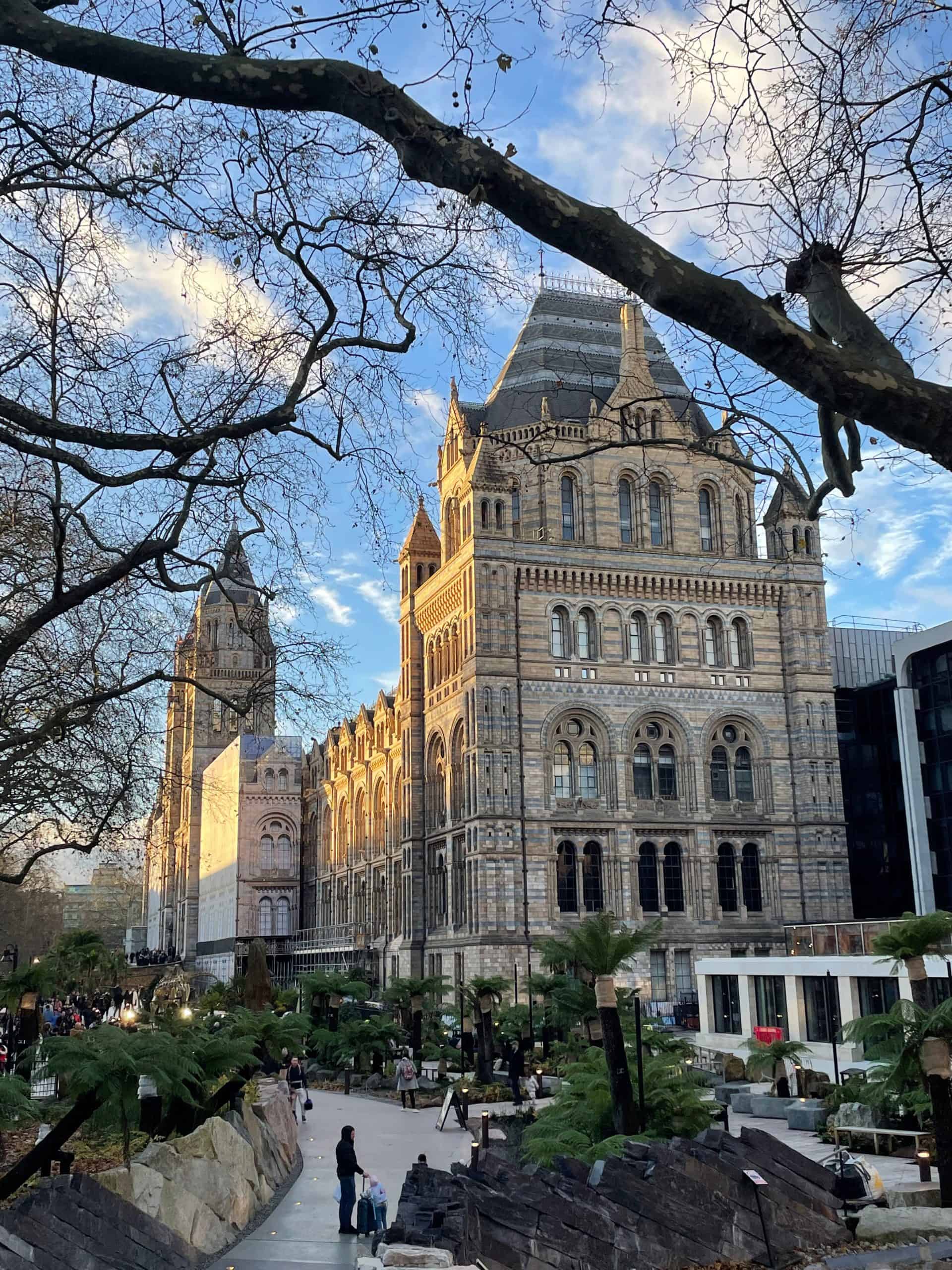 Exterior of the Natural History Museum in London