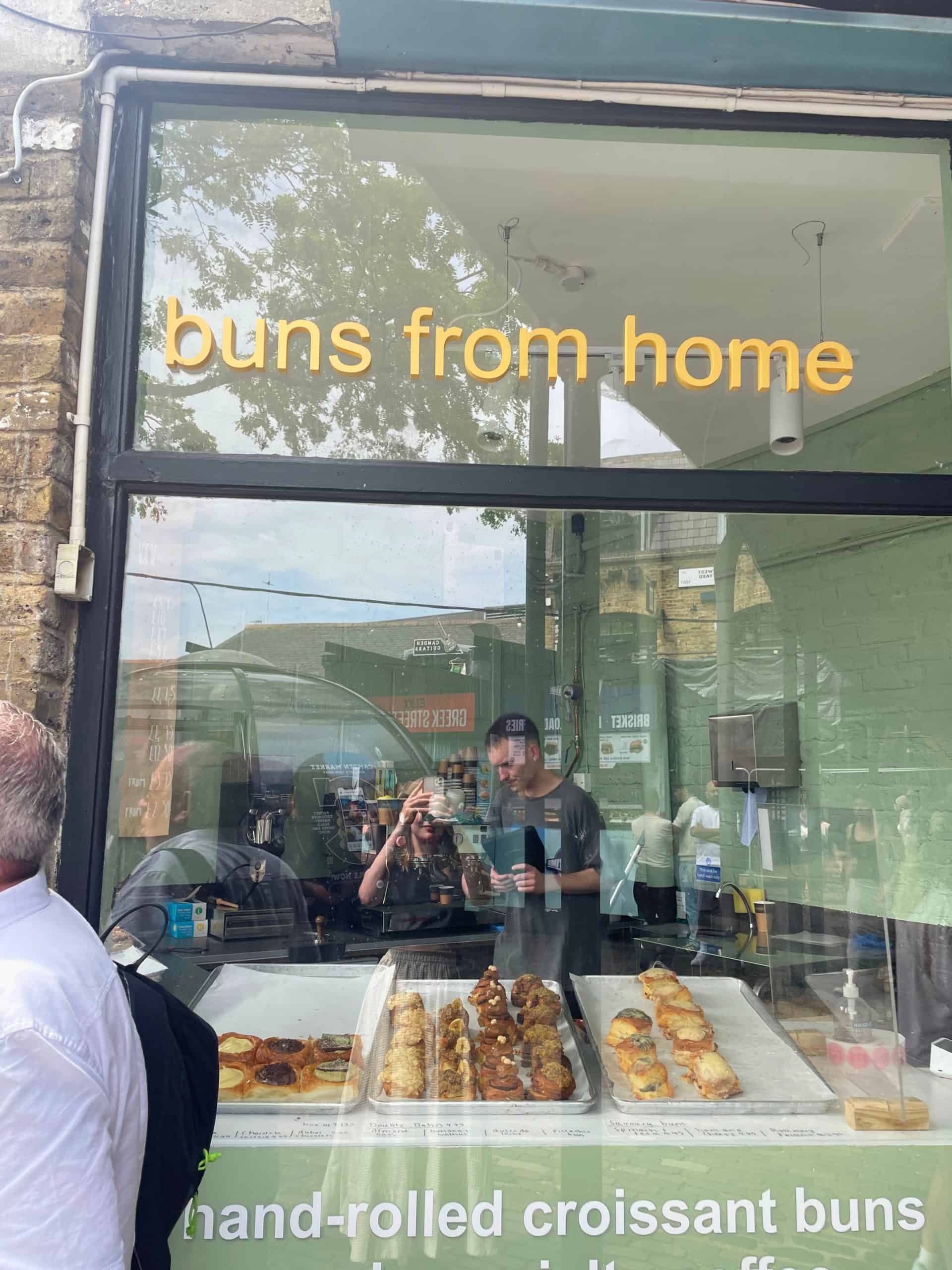 Buns From Home bakery in Camden Market