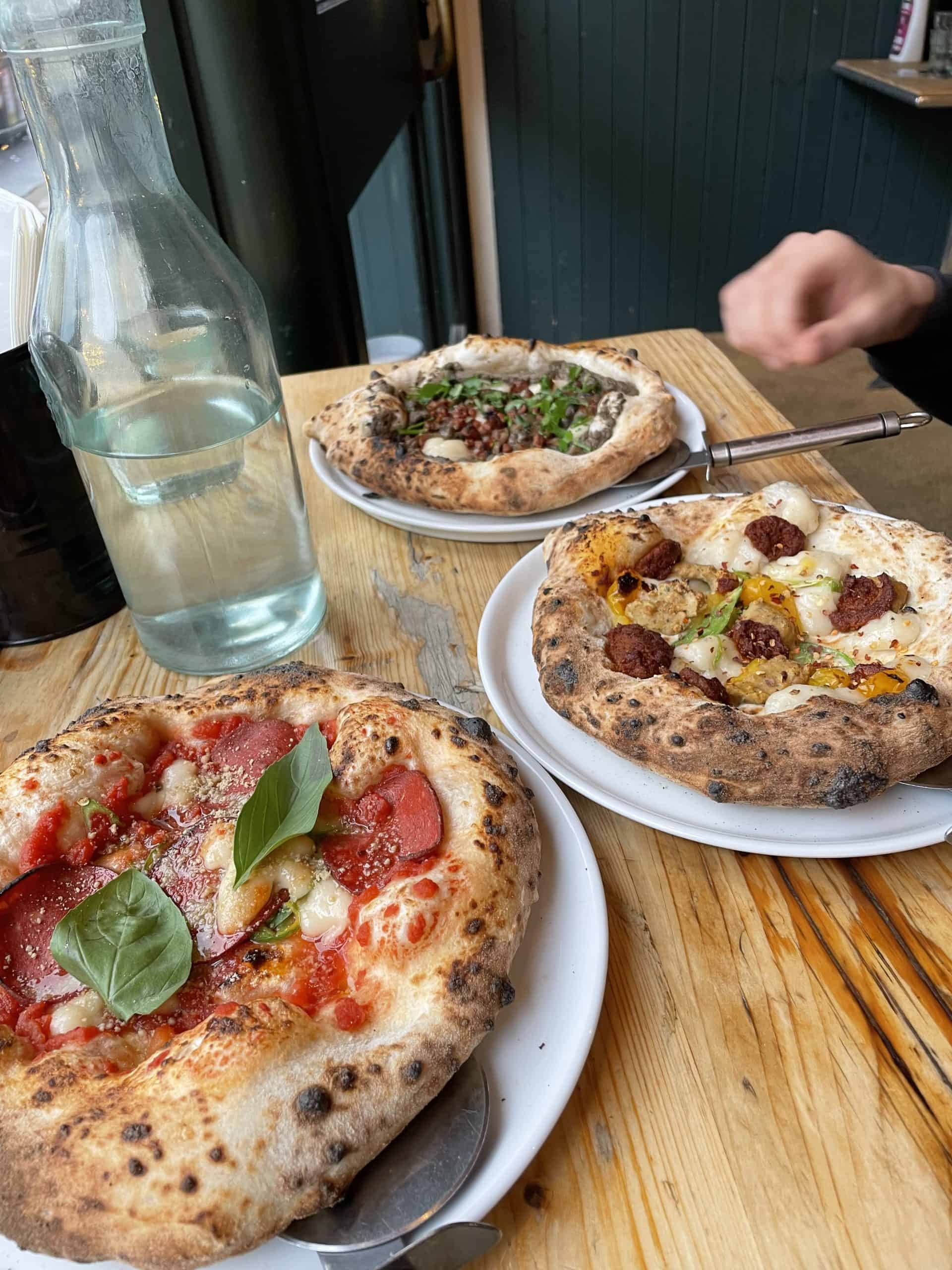 Amazing pizza from Purezza in Camden Town, London