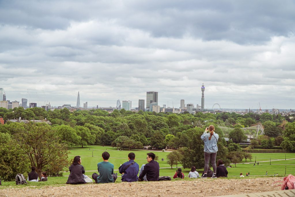 The view of London from Primrose Hill - a beautiful spot to explore solo 