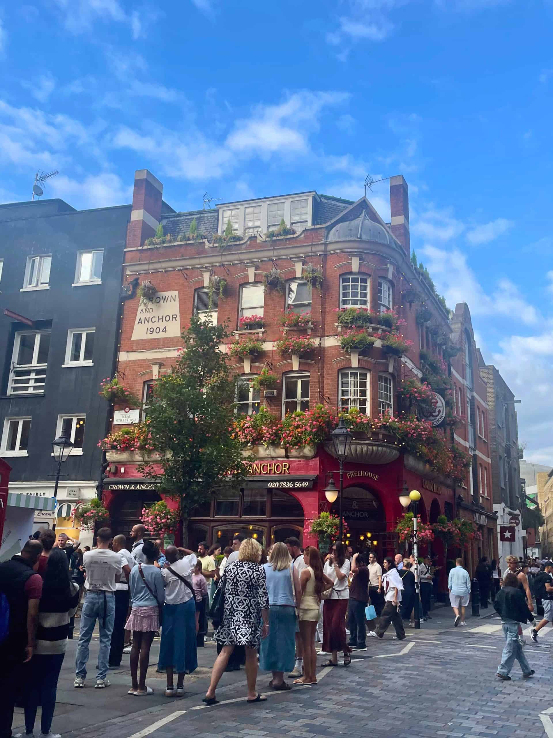 The Crown and Anchor pub - a fun spot for solo female travellers