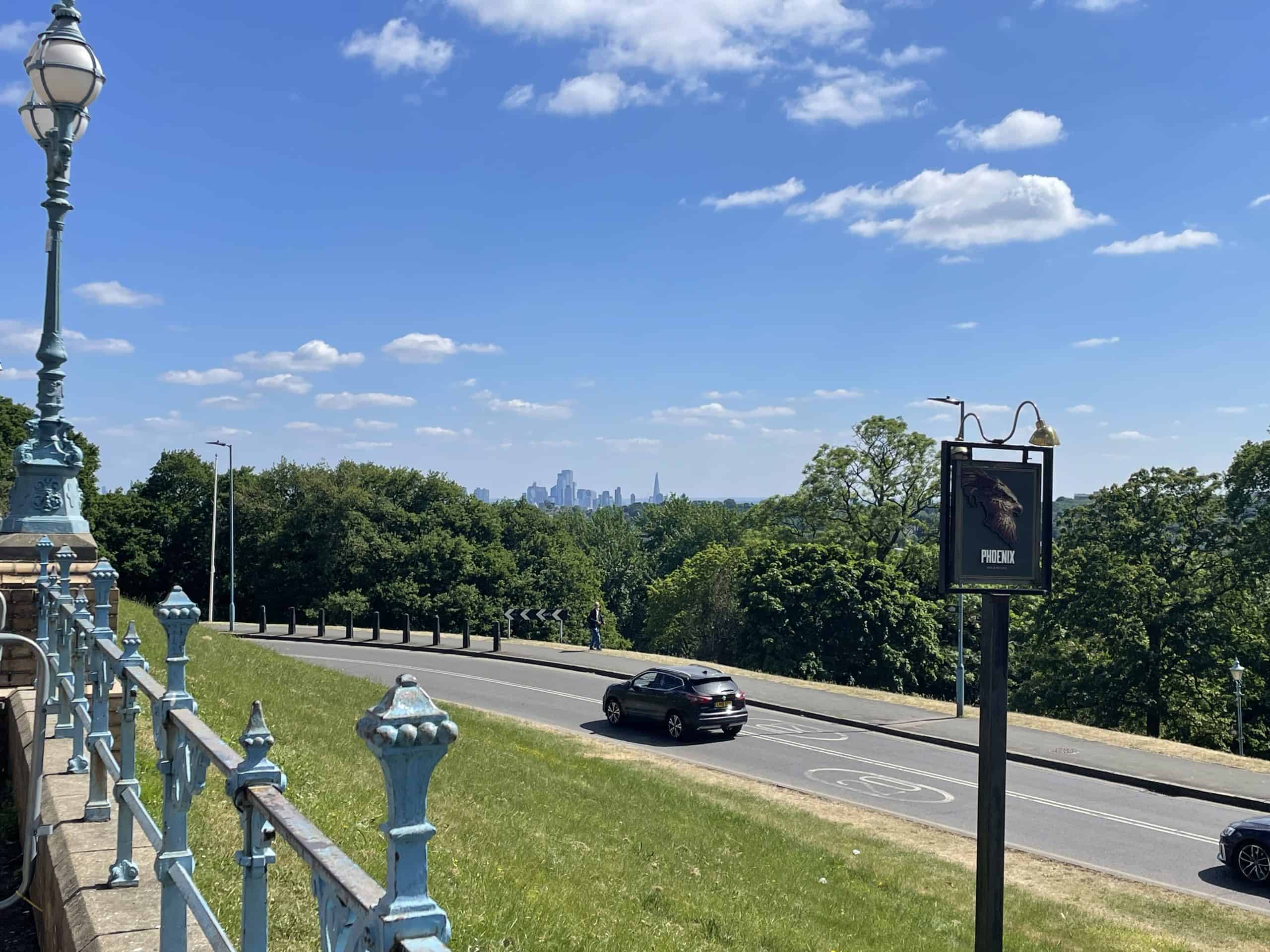The view of London from Alexandra Palace