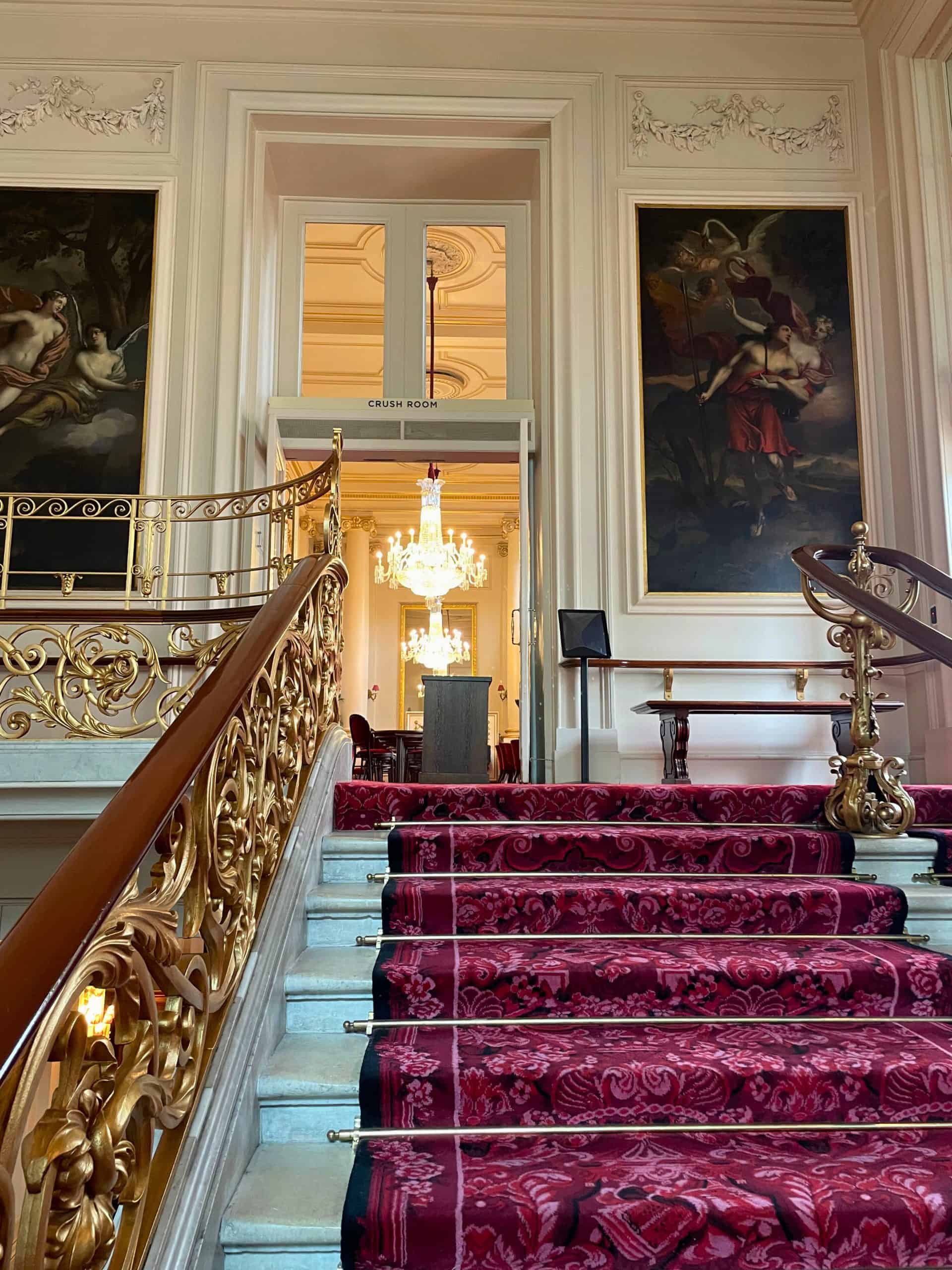 Grand staircase in the Royal Opera House, London