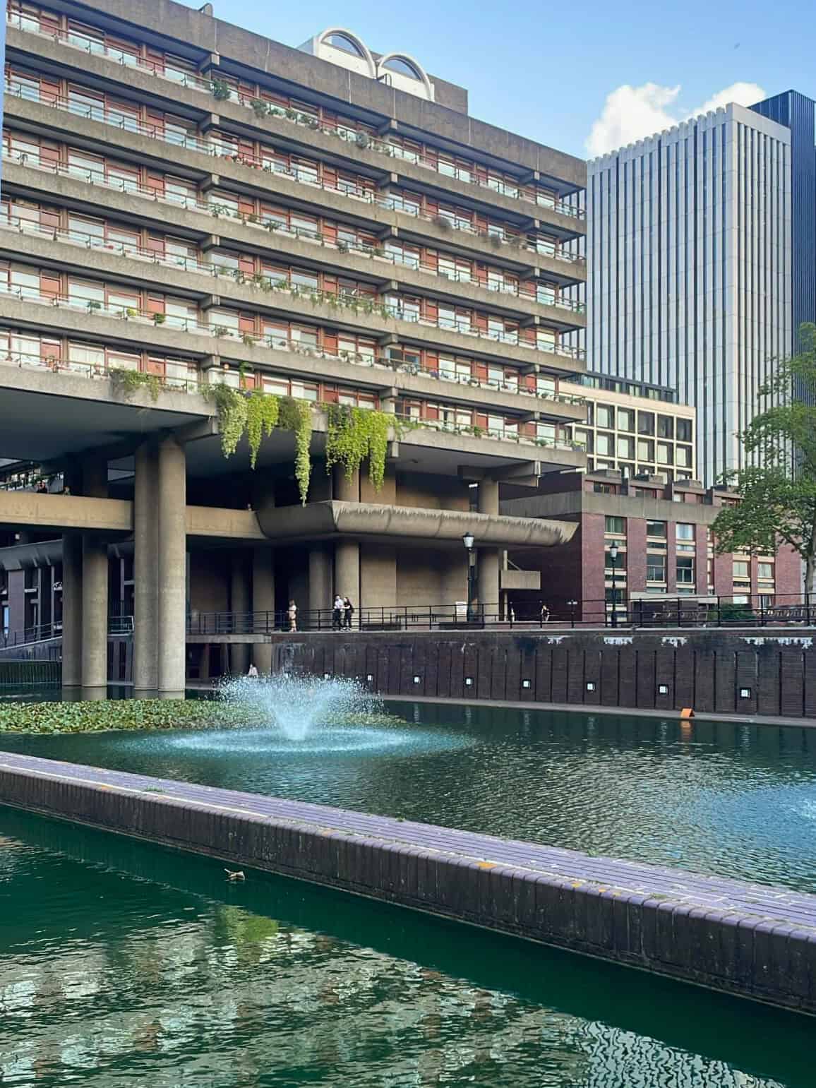 Picture of flats in the Barbican housing estate in London