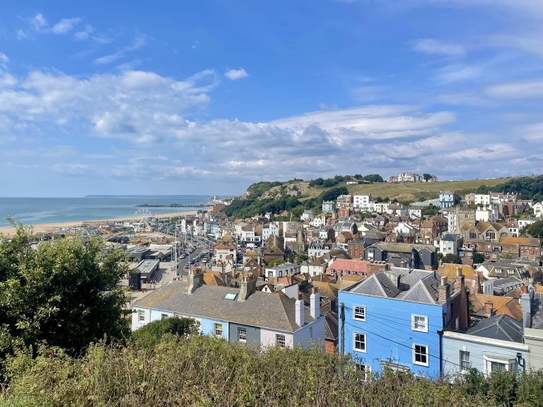 View of Hastings Old Town from the East Hill