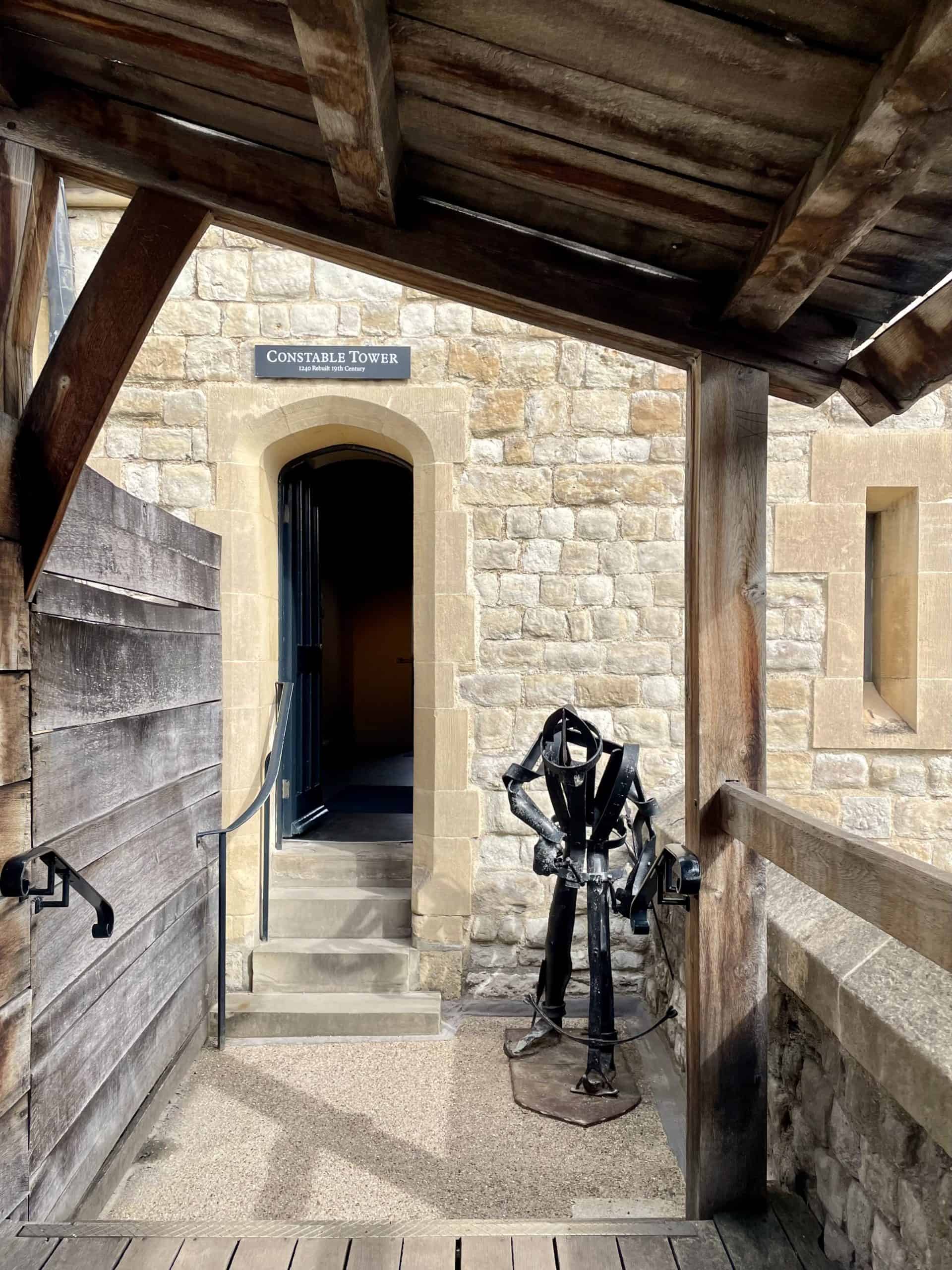 Constable Tower entrance from the battlements/wall.