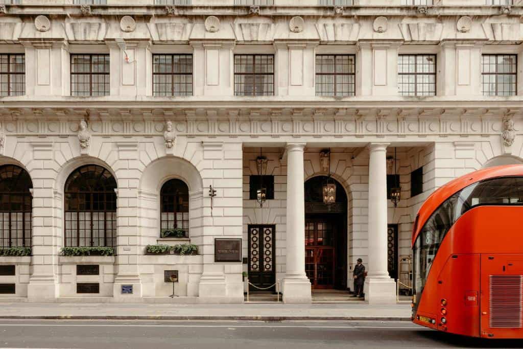 The facade of The Ned London