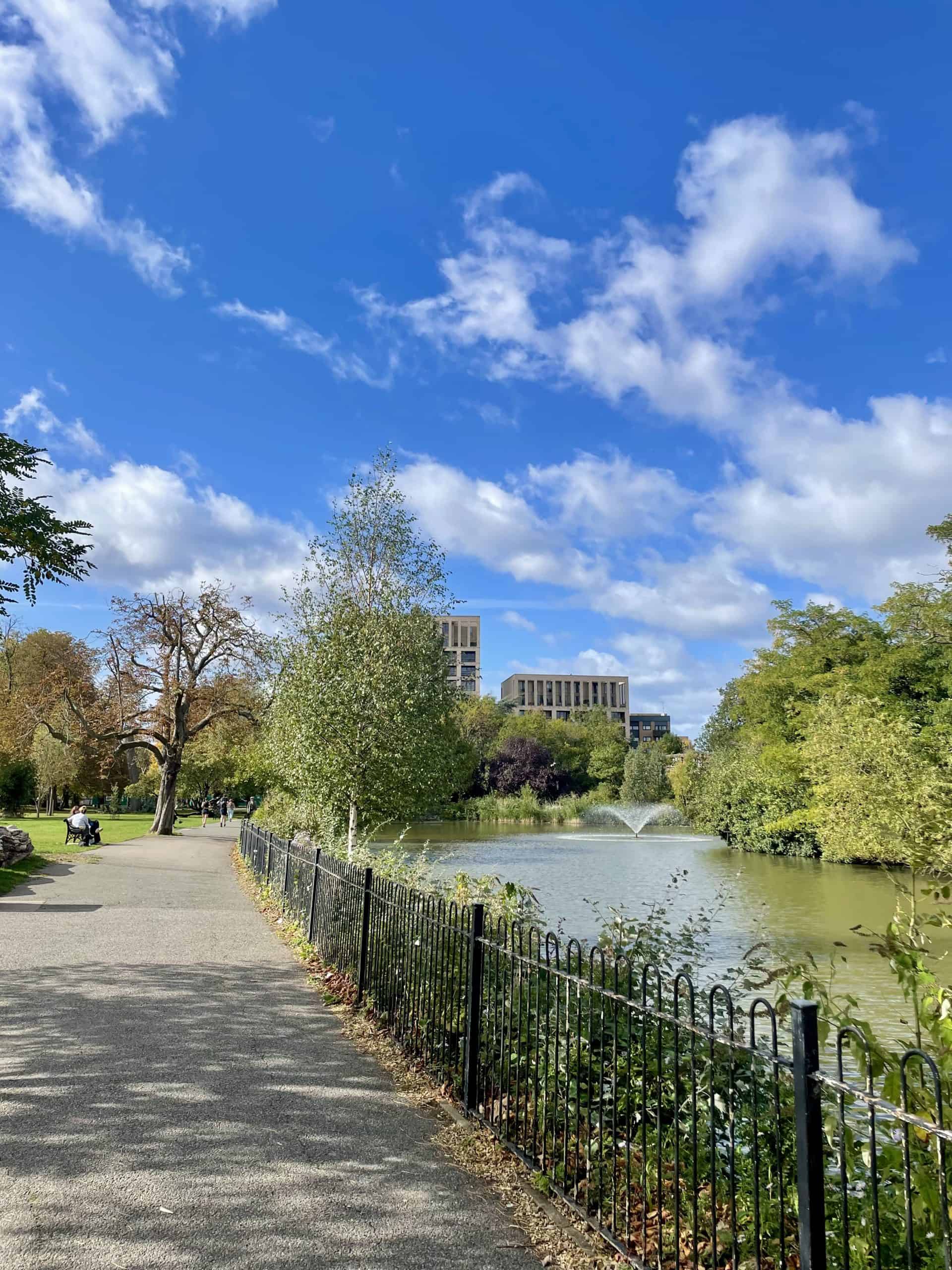 Clissold Park on a lovely, sunny day