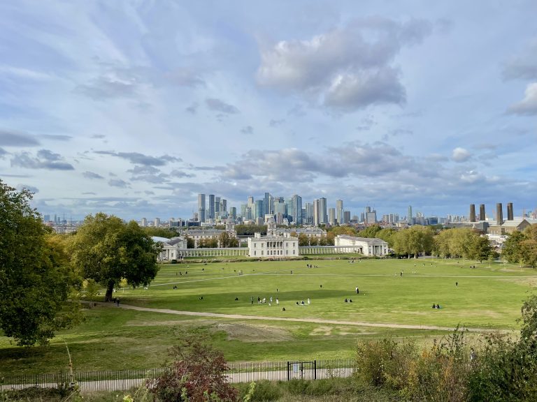 The view from the Royal Observatory in Greewich