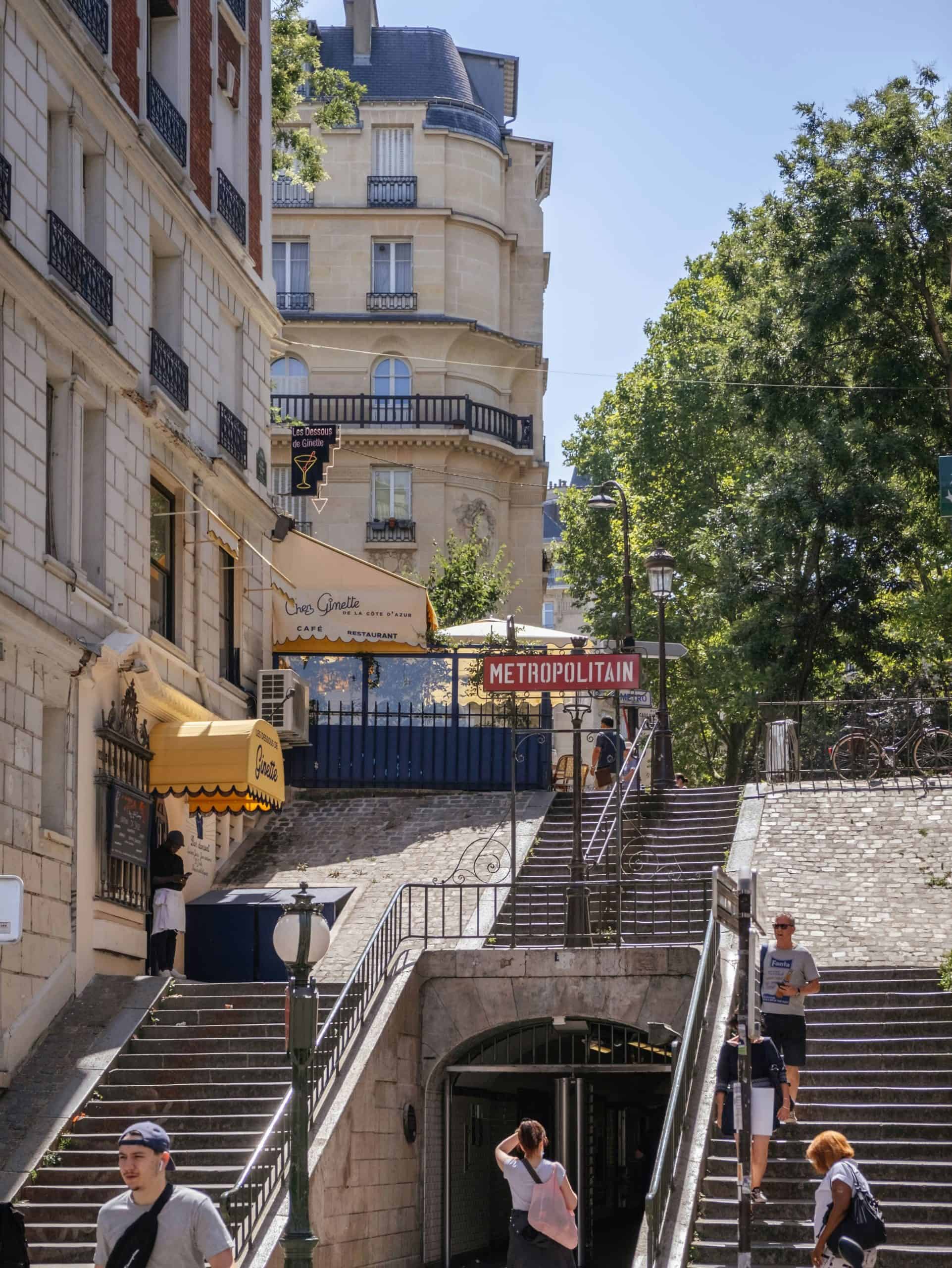 Metro station in Paris
