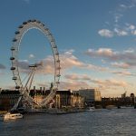 Beautiful view of the Thames River in London