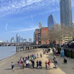 Bankside, overlooking the Thames River